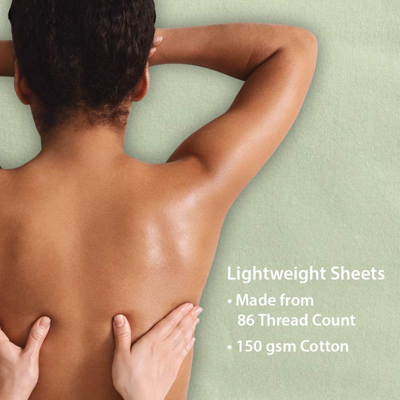 ForPro Premium Flannel Massage Sheet Set - Soft & Cozy 3-Piece in Sage Color