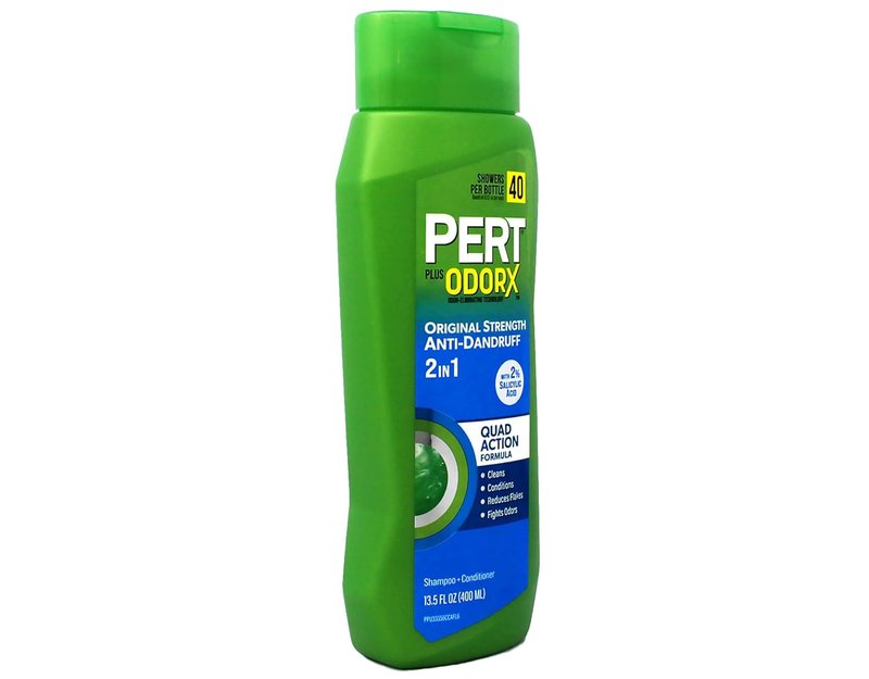 Pert Anti-Dandruff 2 in 1 Shampoo & Conditioner - Advanced Formula with 2% Salicylic Acid & Zinc - 13.5 oz