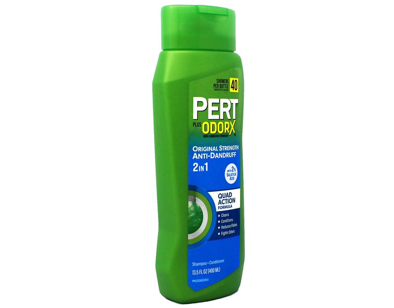 PERT 2 IN 1 Shampoo and Conditioner, Anti-Dandruff, 13.5 Fl. Oz (Pack of 6)