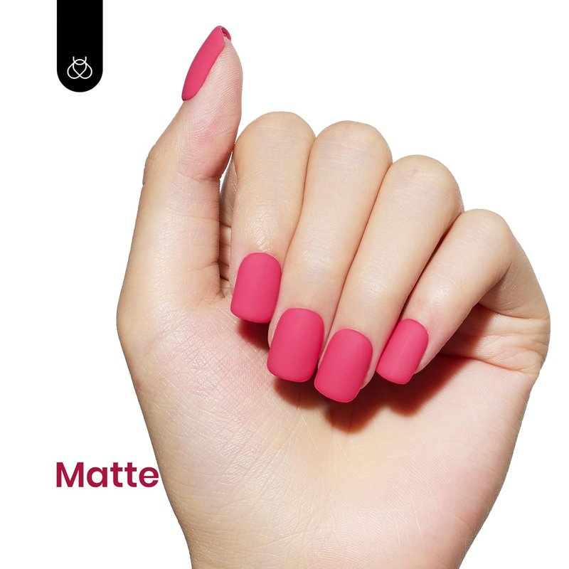Beetles Pink Gel Nail Polish - Wild Tulips Hot Pink Gel Polish, 15ML/0.51Fl Oz Neon Color, Soak Off UV LED Lamp Nail Art, Long-Lasting Manicure Salon DIY Home Summer Nails