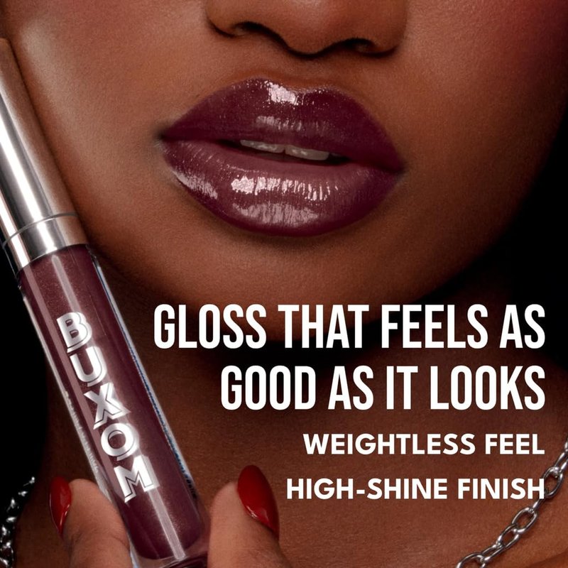 Buxom Full-On Plumping Lip Polish, Tinted Lip Plumper Gloss, Plumping Peptides & Vitamin E, High Shine Lip Gloss, Nourishes, Moisturizes & Softens Lips, Vegan