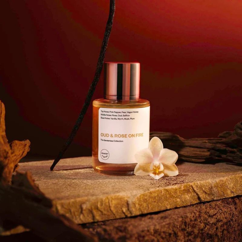 Dossier - Originals - Oud & Rose on Fire - Eau de Parfum - Long-Lasting Smoky Floral Oud Fragrance - Unisex - 1.7 fl oz (50ml)