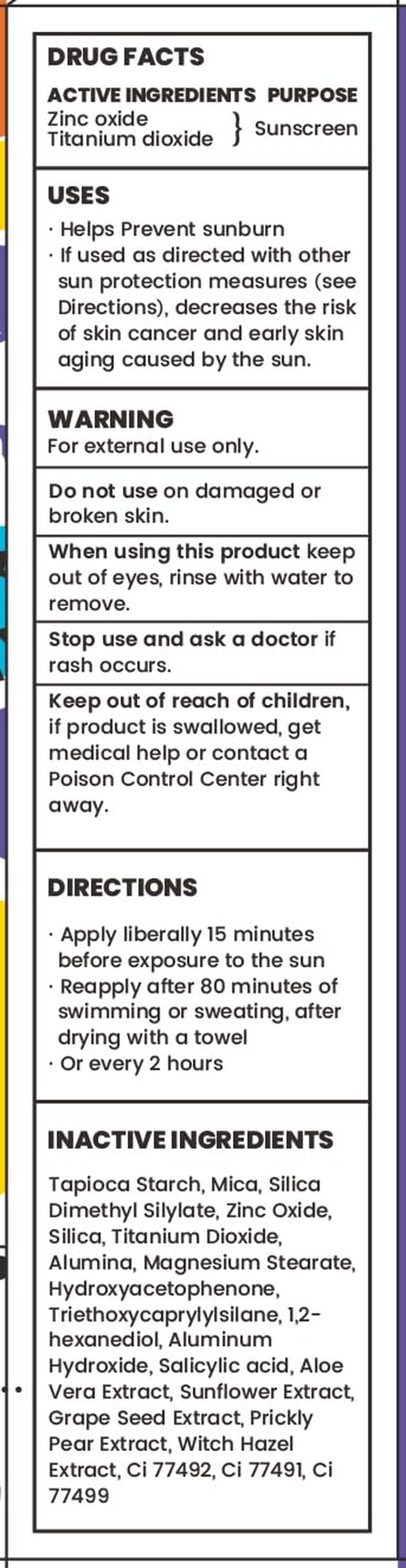 Skiennix Invisibility Powder - Mineral SPF 30 Sunscreen for Kids - Broad Spectrum, Water-Resistant Face & Body Protection