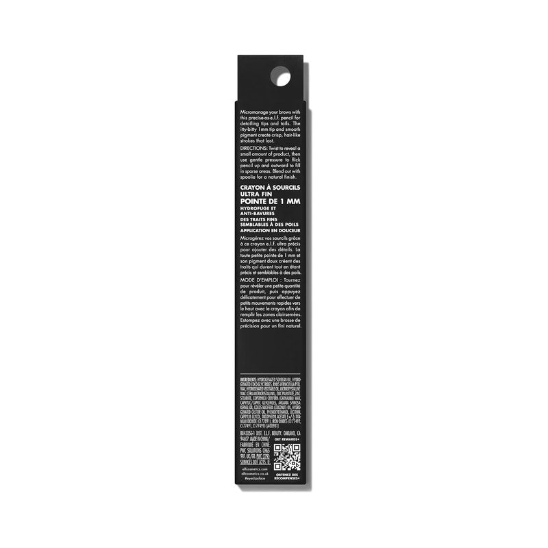 e.l.f. Micro-Fine Brow Pencil - Waterproof Brow Color & Spoolie for Natural Feathered Finish | Vegan, Auburn