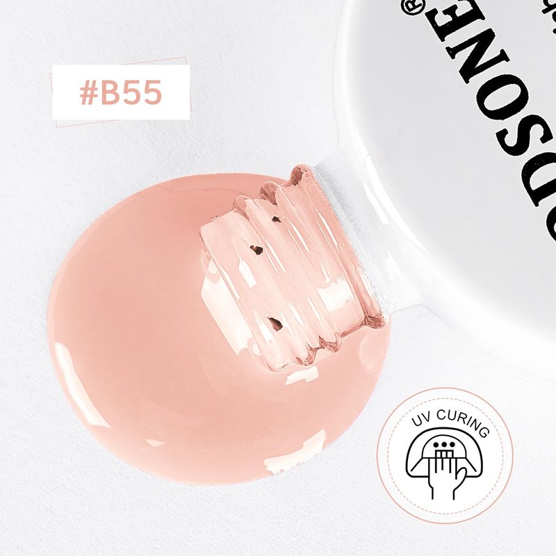 JODSONE Jelly Wheat Gel Nail Polish 10ml Pale Nude Soak Off LED Nail Polish Nail Color Salon Quality Long-Lasting Vegan & Cruelty-Free Low Odor Need U V Lamp Curing