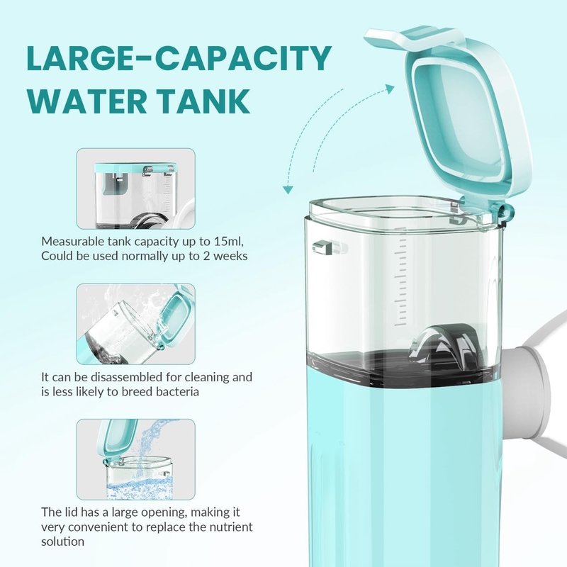 Skiennix 2-in-1 Nano Face & Eye Mister - USB Rechargeable Cool Mist Sprayer for Makeup & Hydration