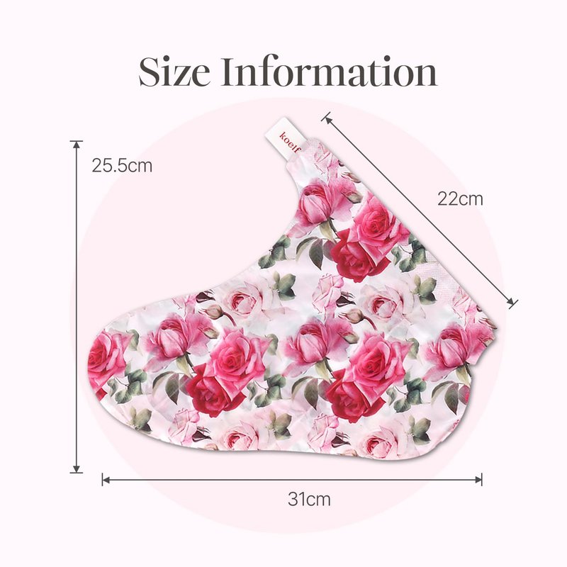 koelf Rose Petal Satin Foot Mask (5pairs) - Korean Skin Care, Intensive Nourishing Socks, Rose Scented Foot Repair Masks with Peptide, Collagen, Shea Butter, Urea for Smooth Feet, Foot Treatment