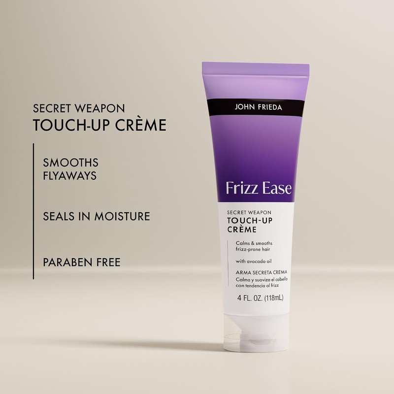 John Frieda Frizz Ease Touch-Up Cream - Anti-Frizz Smoothing Formula with Avocado Oil | 4 fl oz