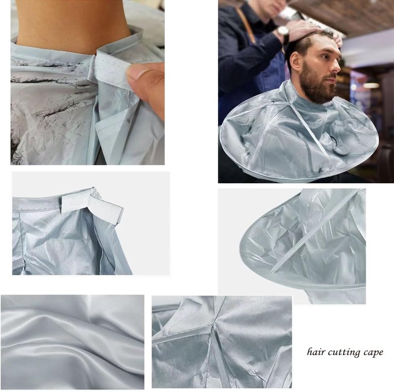Hair Cutting Capes for Men & Kids - Adjustable Anti-Static Barber Cloak | Home & Salon Use
