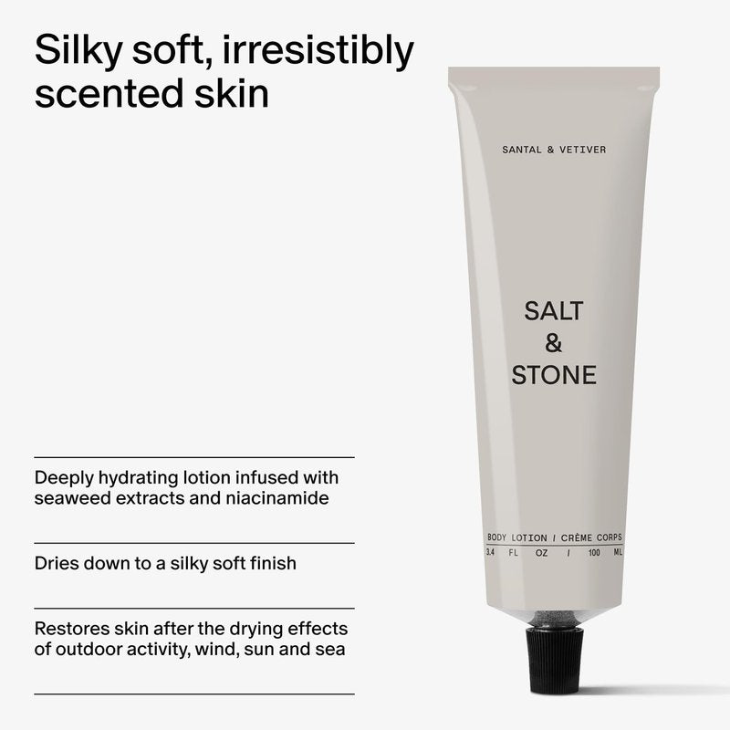 Salt & Stone Body Mist & Lotion Bundle - Santal & Vetiver Scented Hydration