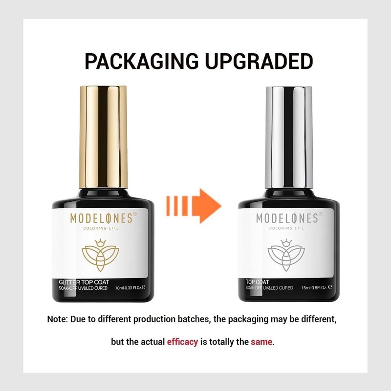 Modelones Matte Gel Top Coat - Chrome Proof, No Wipe Finish | 15ML Velvet Nail Polish for Long-Lasting Manicure