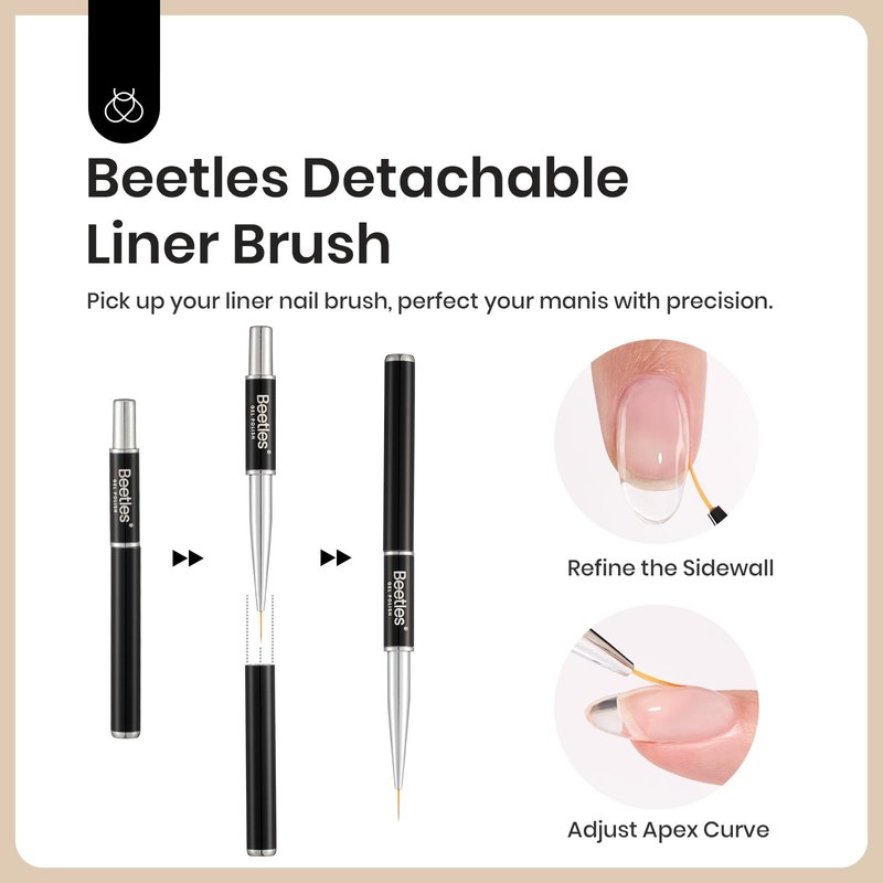 Beetles Builder Gel for Nail and Blooming Gel Set, 2 Pcs 15ml Nail Art Polish for Spreading Effect Marble Stone Builder Extension, Soak Off LED Lamp DIY Manicure Nails Gifts for Women