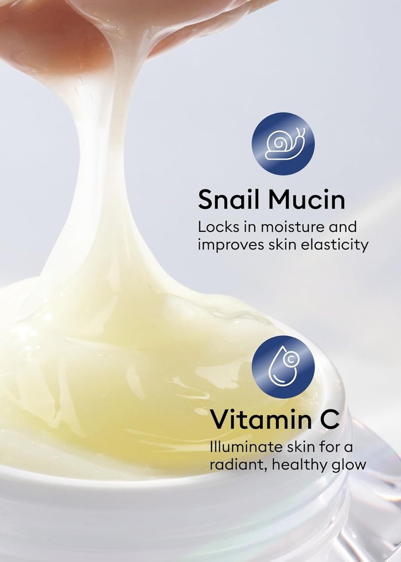 MISSHA Cell Renew Snail Mucin Cream - Hydrating Vitamin C Moisturizer for Improved Skin Texture | 1.69 Fl Oz