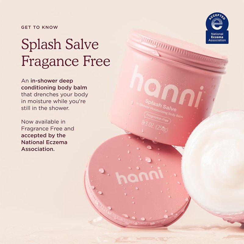 HANNI Splash Salve Body Mask - In-Shower Moisturizer with Coconut & Jojoba | Fragrance-Free, 250 mL