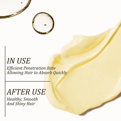 Hydrating Collagen Hair Mask - Deep Repair Treatment for Dry, Damaged Hair - 8.45 Oz