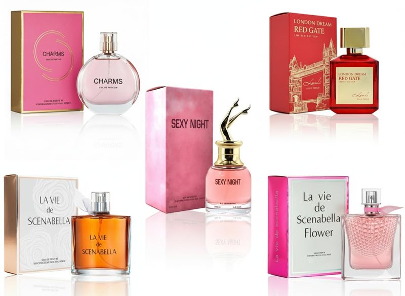 Mini Perfume Set - 5-Piece Floral & Fruity Collection for Women | 25-30ml Each
