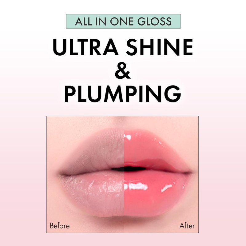 Amuse SEOUL Jel-Fit Tinted Lip Gloss (PLUM PEARL) - Ultra Shine Plumping Lip Stain, Hydrating Volumizing Lip Tint, Non-Sticky, Long Lasting Glossy Finish, Vegan, K-Beauty Makeup | High Shine, Buildable Color