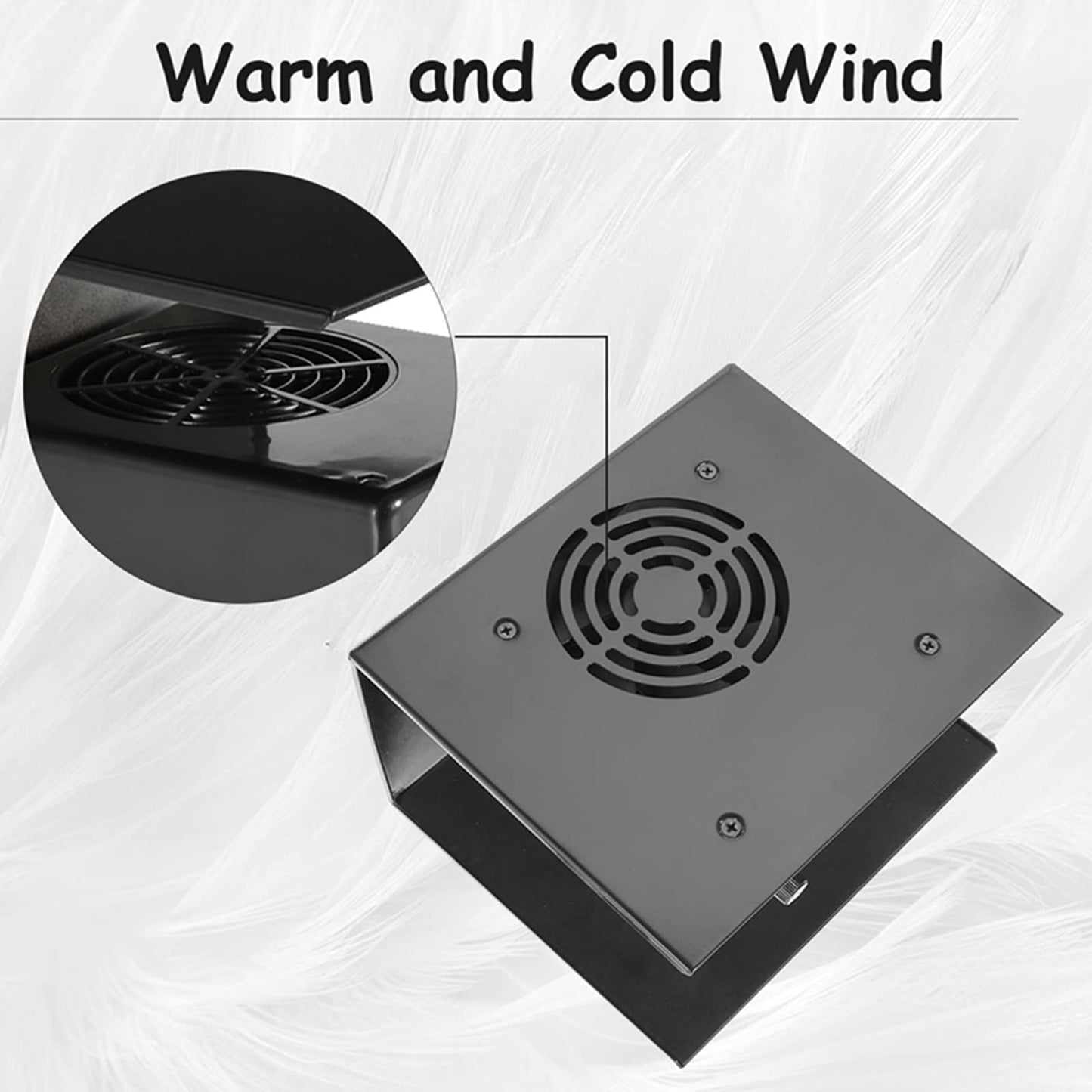 Watris Veiyi 300W Nail Polish Dryer, Nail Fan Dryer for Regular Polish, Hot & Cold Wind Nail Blower Dryer for Manicure Salon and Daily Home Use