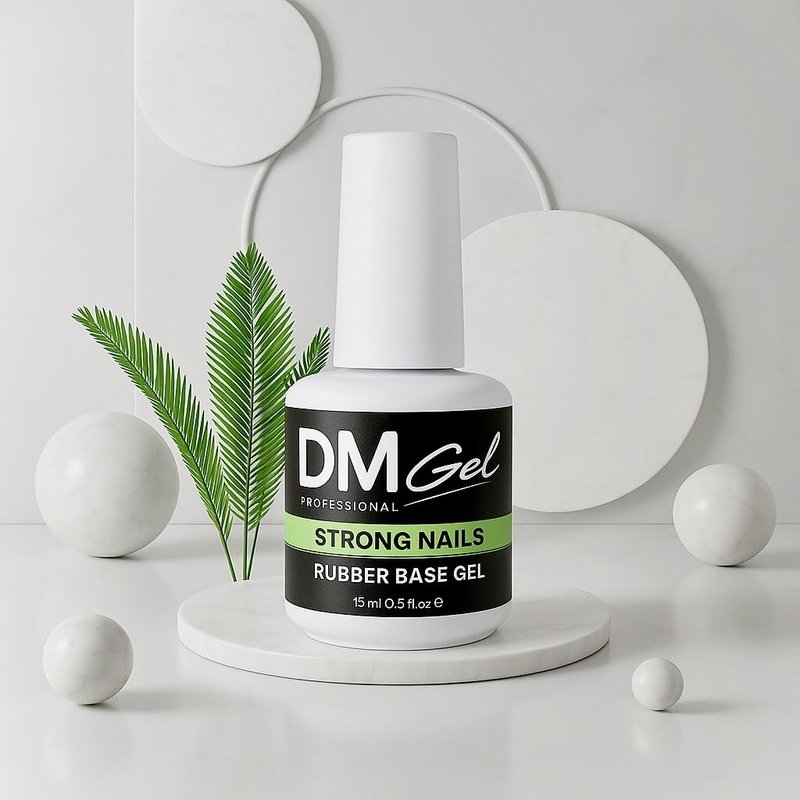 DMGel Professional Strong Rubber Base Gel for Nails HEMA-Free/TPO-free 15ml/0.5fl.oz Long-Lasting Base Gel/Self-Leveling/Maximum Adhesion