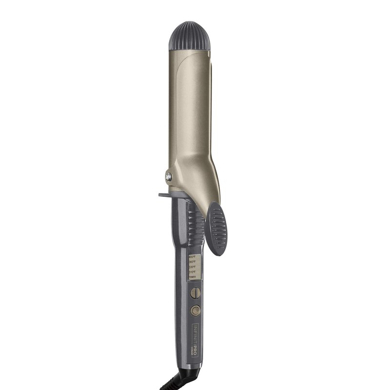 Conair INFINITIPRO Tourmaline 1 1/2-Inch Ceramic Curling Iron, 1 ½ inch barrel produces soft waves – for use on medium and long hair
