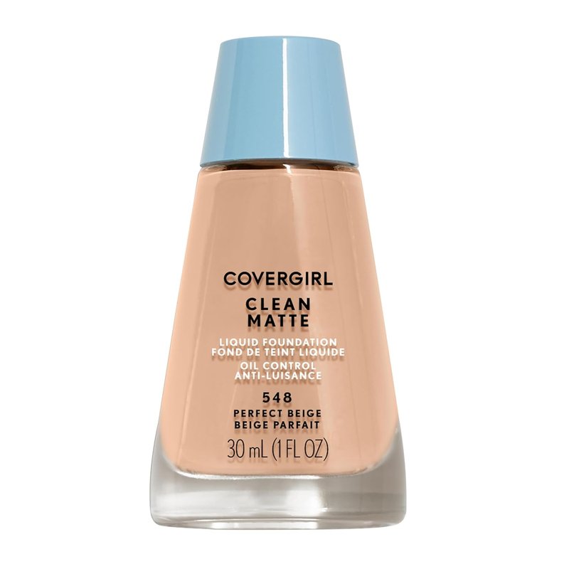 CLEAN MATTE Liquid Foundation - Perfect Beige 548 | Long-Lasting, Oil-Free Formula