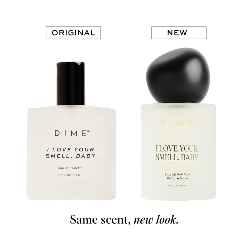 DIME Beauty Perfume I Love Your Smell, Baby, 1.7 oz / 50 ml - Sweet Floral Scent, Hypoallergenic, Clean Perfume, Eau de Toilette For Women