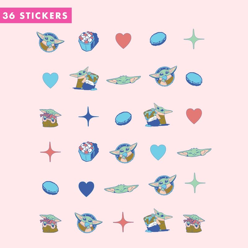 Olive & June Nail Art Stickers | Star Wars: The Mandalorian & Grogu | Easy-to-Use Nail Designs | Nail Art Made Easy | Hand-Screened, No-Fade Ink | Accent, Mix & Match, or Cover Chipped Polish | Grogu