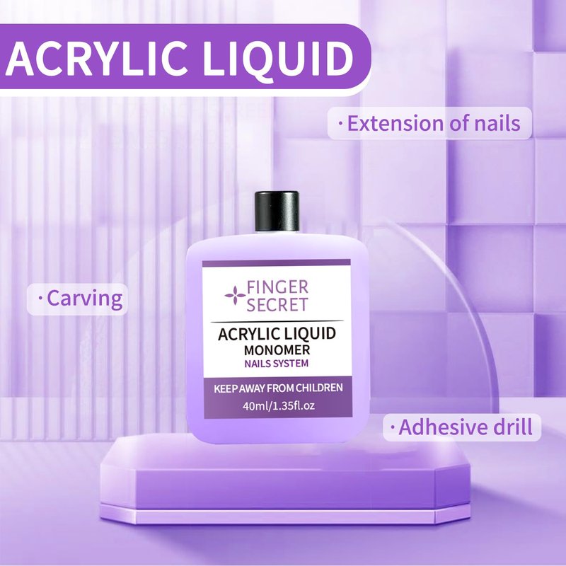 Arcylic Liquid monomer 120ml for Acrylic Nail Kit, Liquid Acrylic for Nails,Monomer Acrylic Nail Liquid,Acrylic Liquid for Acrylic Powder Nails Extension for Nail Art Manicure DIY
