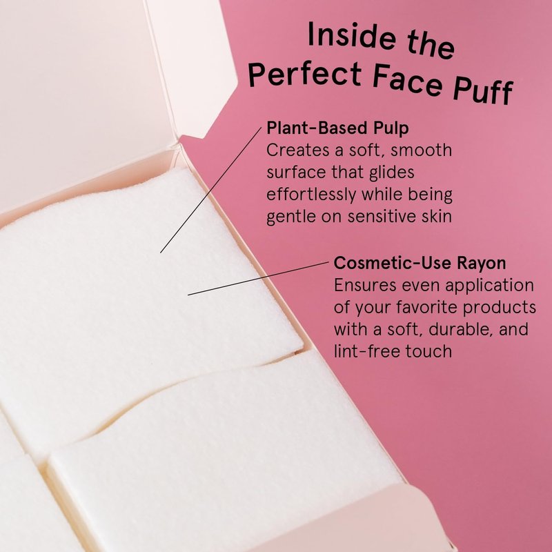 grace & stella Face Pads for Toner, Essence, and DIY Mask (100 Count) - Soft, Lint-Free Makeup Remover Pads - Durable Facial Pad for Skincare - Vegan, Cruelty-Free
