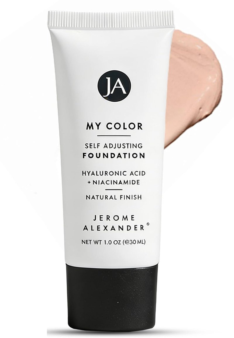 Jerome Alexander My Color Foundation - Self-Adjusting, Hydrating & Lightweight Face Makeup | Light, 1 oz