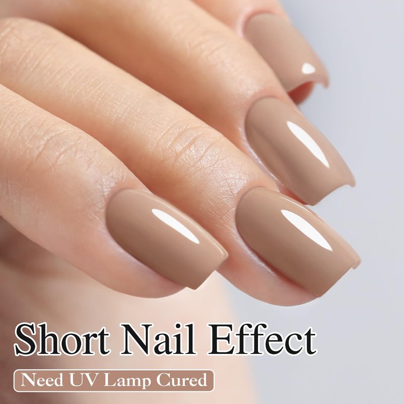 **Double Rhythm Gel Nail Polish - Pure Sheer Soak Off Formula for DIY Manicure | Deep Khaki 15ML**