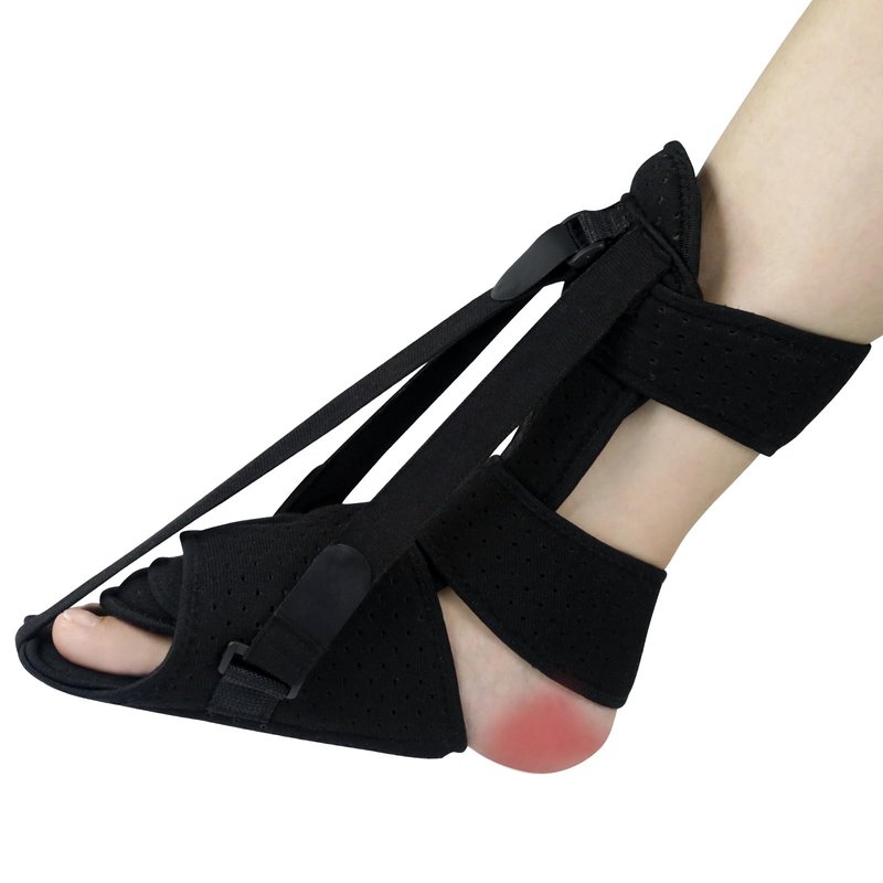 Plantar Fasciitis Night Splint and Brace, Upgraded Planters Facetious Relief, Foot Drop and Achilles Tendonitis Relief Brace, Night Splint for Plantar Fasciitis Women & Men, Black, Relief Day & Night
