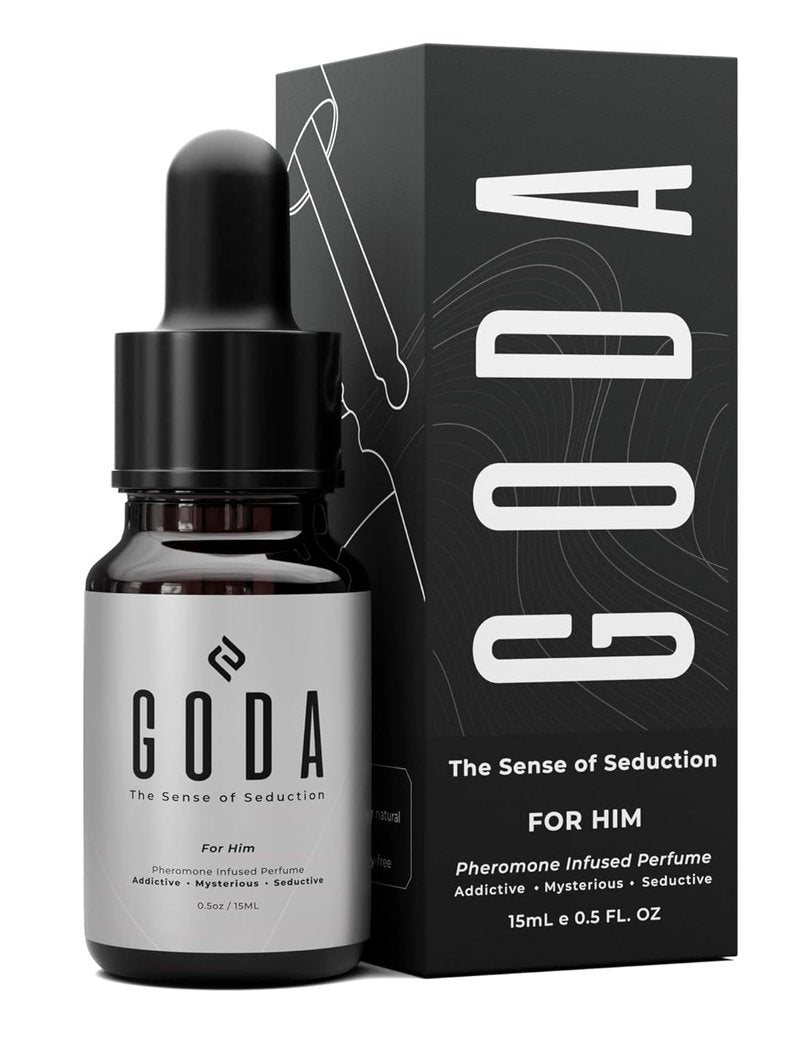 GODA Pheromones Cologne for Men - Infused with Real Pheromones | Citrus & Lavender Scent - 15ml/0.50 fl oz