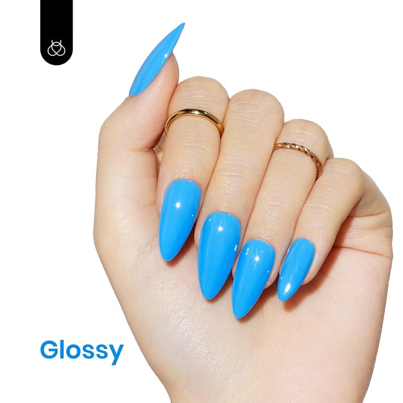 Bright Blue Gel Nail Polish - 15ML Soak Off UV Nail Art for Summer Manicure | DIY Home Use