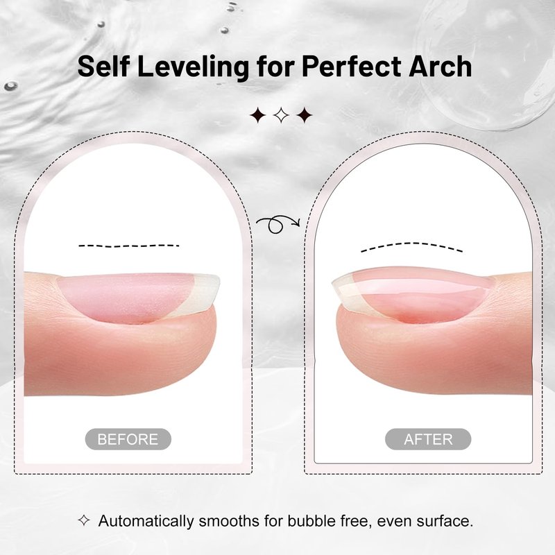JODSONE 10ml Builder Gel for Nails - Clear Thickening Solution for Nail Extensions | Long-Lasting DIY Art
