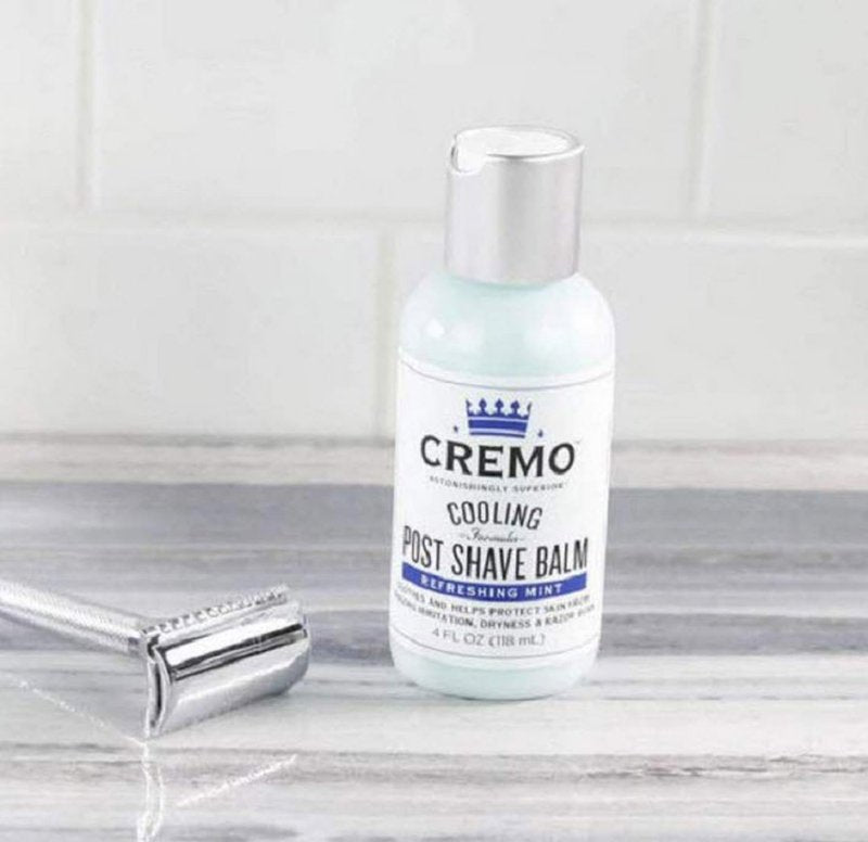 Cremo Cooling Formula Post Shave Balm, Soothes, Cools And Protects Skin From Shaving Irritation, Dryness and Razor Burn, 4 Oz