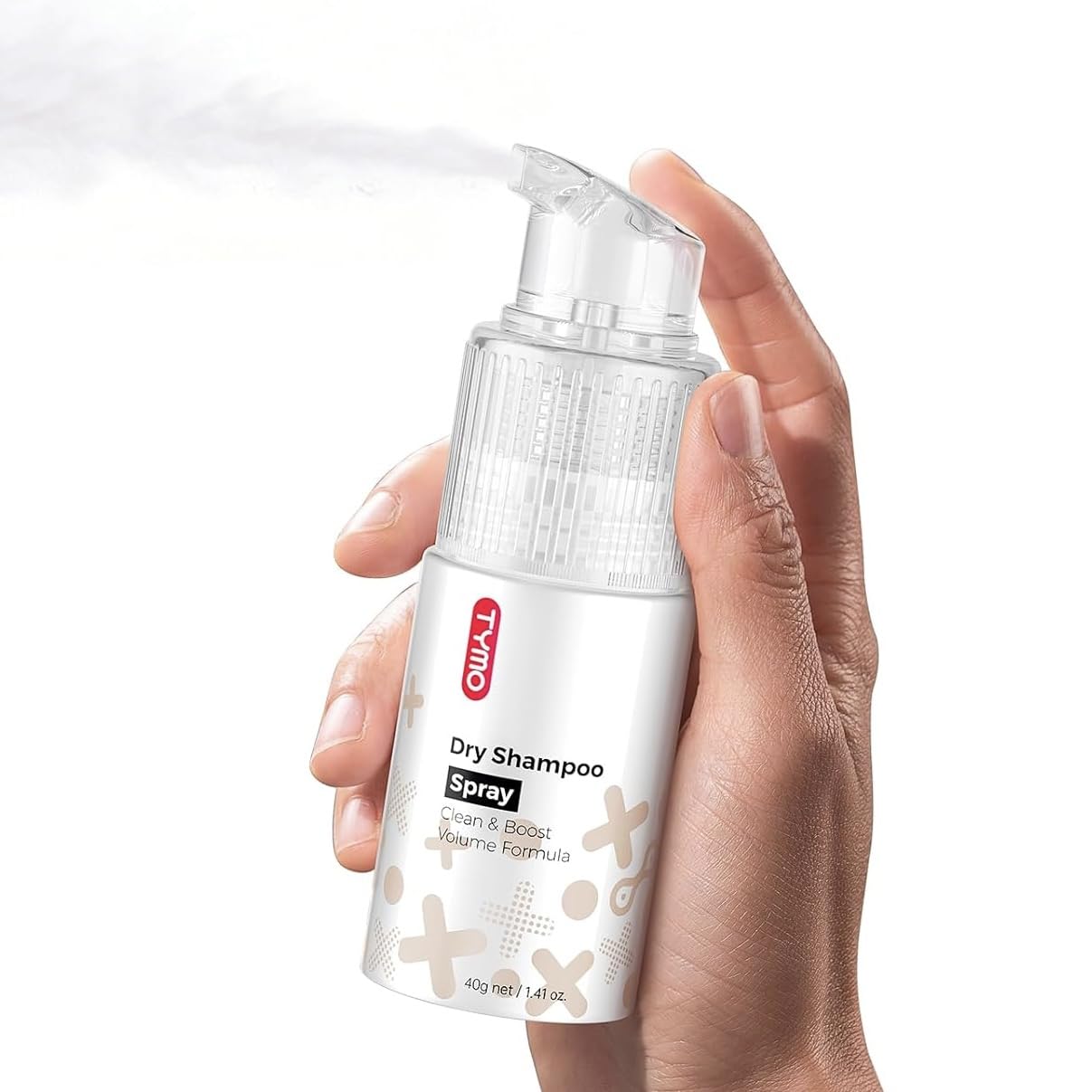 TYMO Dry Shampoo for Women - Volumizing Powder Spray for Dark Oily Hair | Travel Size 1.41 oz