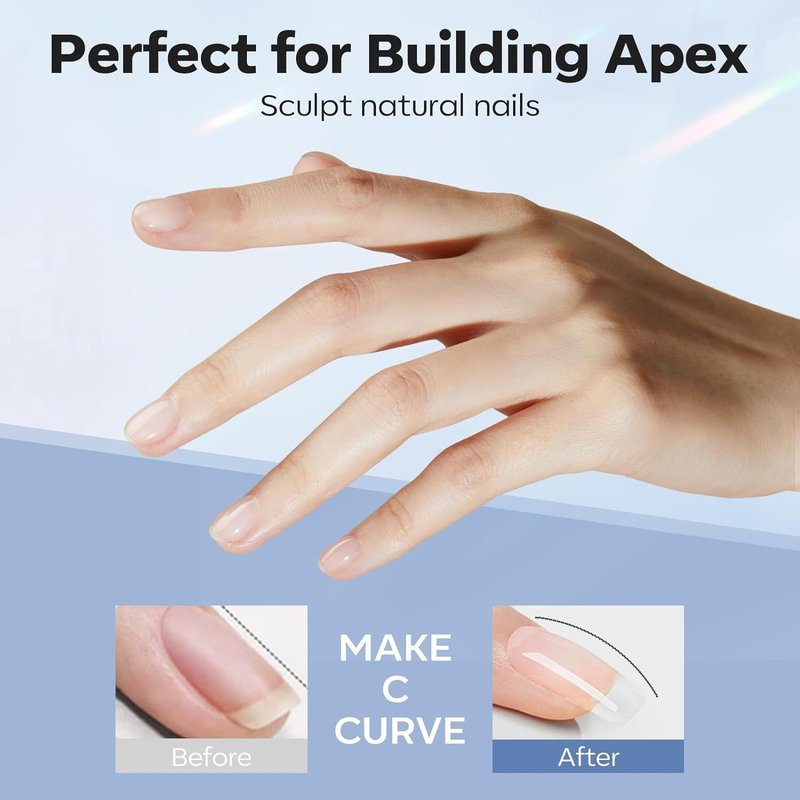 modelones Nail Thickening Solution, Dehydrator and Primer & Builder Nail Gel, 3Pcs Prep Dehydrate & Bond Primer Clear Gel Builder Polish Base Coat for Strengthener Apex Building, LED Lamp Cured 10ml