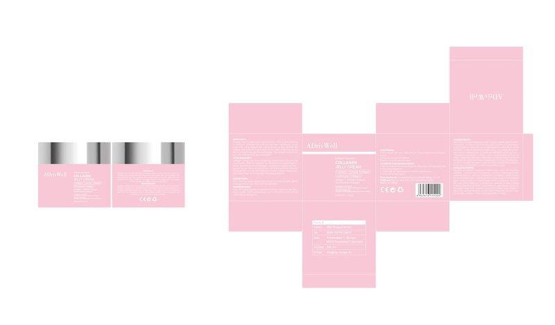 ADrivWell Collagen Jelly Cream,Korean Face Moisturizer with Niacinamide&Freeze-Dried Hydrolyzed Collagen,Glow Hydration & Anti-Aging Skincare for Fine Lines,& Dullness,24 Hour Hydration(3.71 fl.oz.)