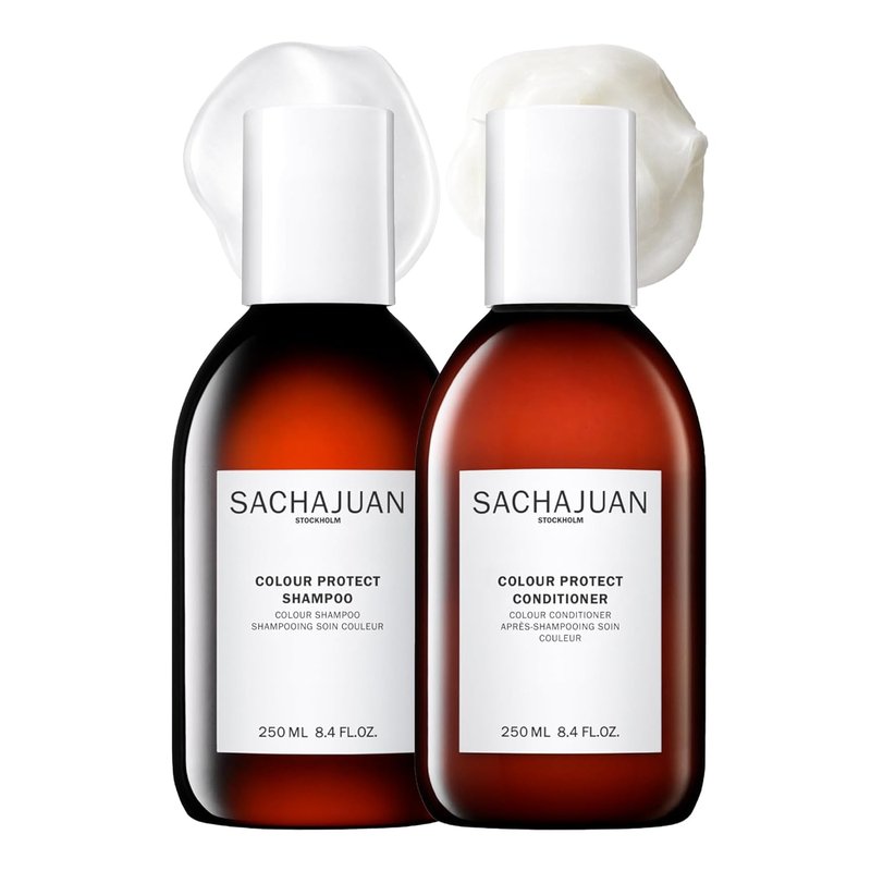 SACHAJUAN Colour Protect Shampoo & Conditioner Set - Prevent Color Fade & Preserve Brilliance | UV Defense | Vegan, Paraben-Free | 2 x 8.45 oz