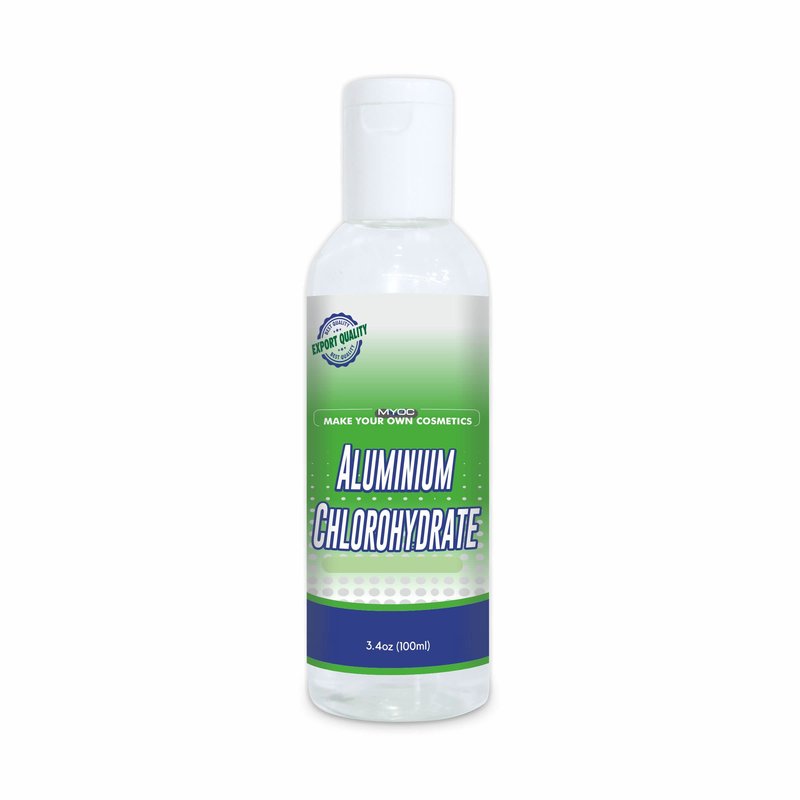 MYOC Aluminium Chlorohydrate Liquid (100 ml / 3.38 fl oz) - Cosmetic Grade Deodorant & Antiperspirant Ingredient for Roll-Ons Creams Sprays & DIY Formulations