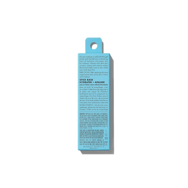 e.l.f. Stay Cool Primer Stick - Hydrating Gel Makeup Primer with Aloe Water | Vegan & Cruelty-Free