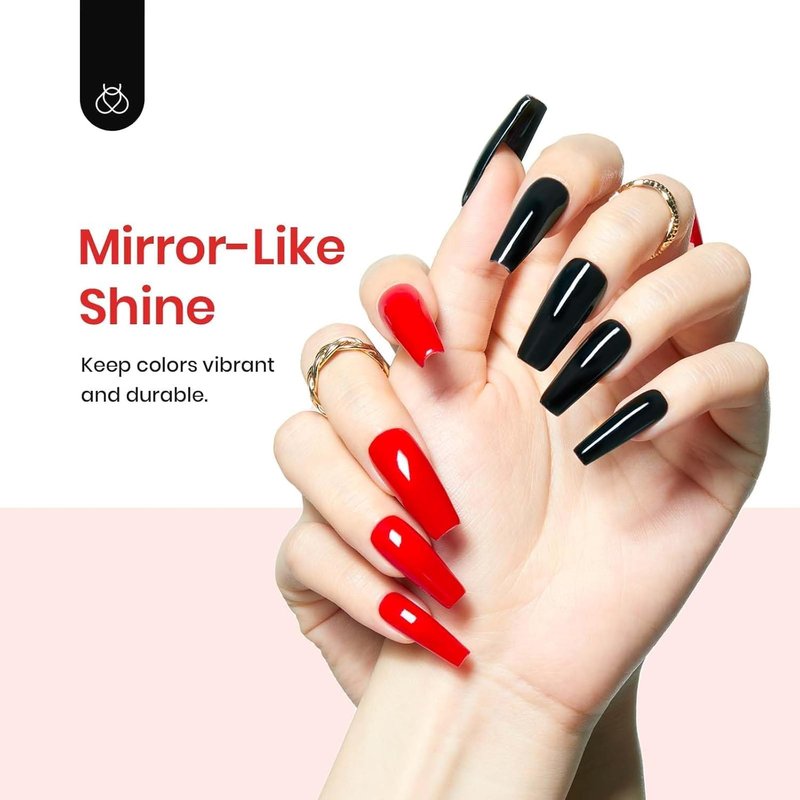 Beetles Extra Glossy Gel Top Coat - 15ml Clear Glossy No Wipe Top Coat Gel Nail Polish High Shine Long Lasting Nail Surface Protection Manicure Summer Nail Gifts for Women