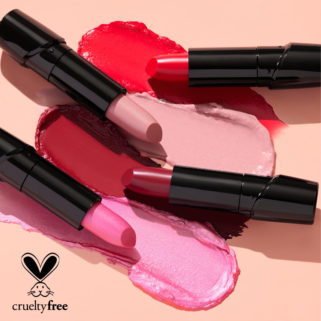 wet n wild Silk Finish Lipstick, Hydrating Rich Buildable Lip Color, Formulated with Vitamins A,E, & Macadamia for Ultimate Hydration, Cruelty-Free & Vegan - Dark Wine