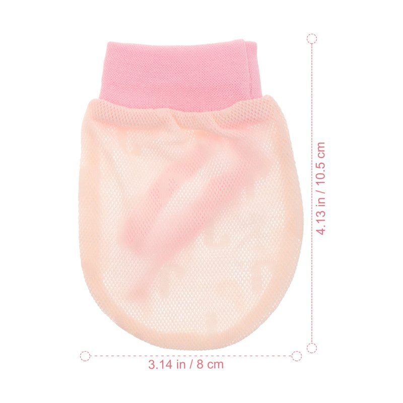 GLEAVI Baby Mittens Newborn 0-12 Months That Stay On, Adjustable Drawstring Scratch Free Gloves 3 Pairs, Breathable Mesh Cotton Thin Hand Guards for Boys Girls, Lightweight Cooling Anti Scratching Pro