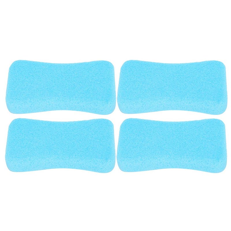 Foot Pumice Stone for Feet Hard Skin Callus Remover and Scrubber, Foot File Exfoliation to Remove Dead Skin (Pack of 4) (Blue)