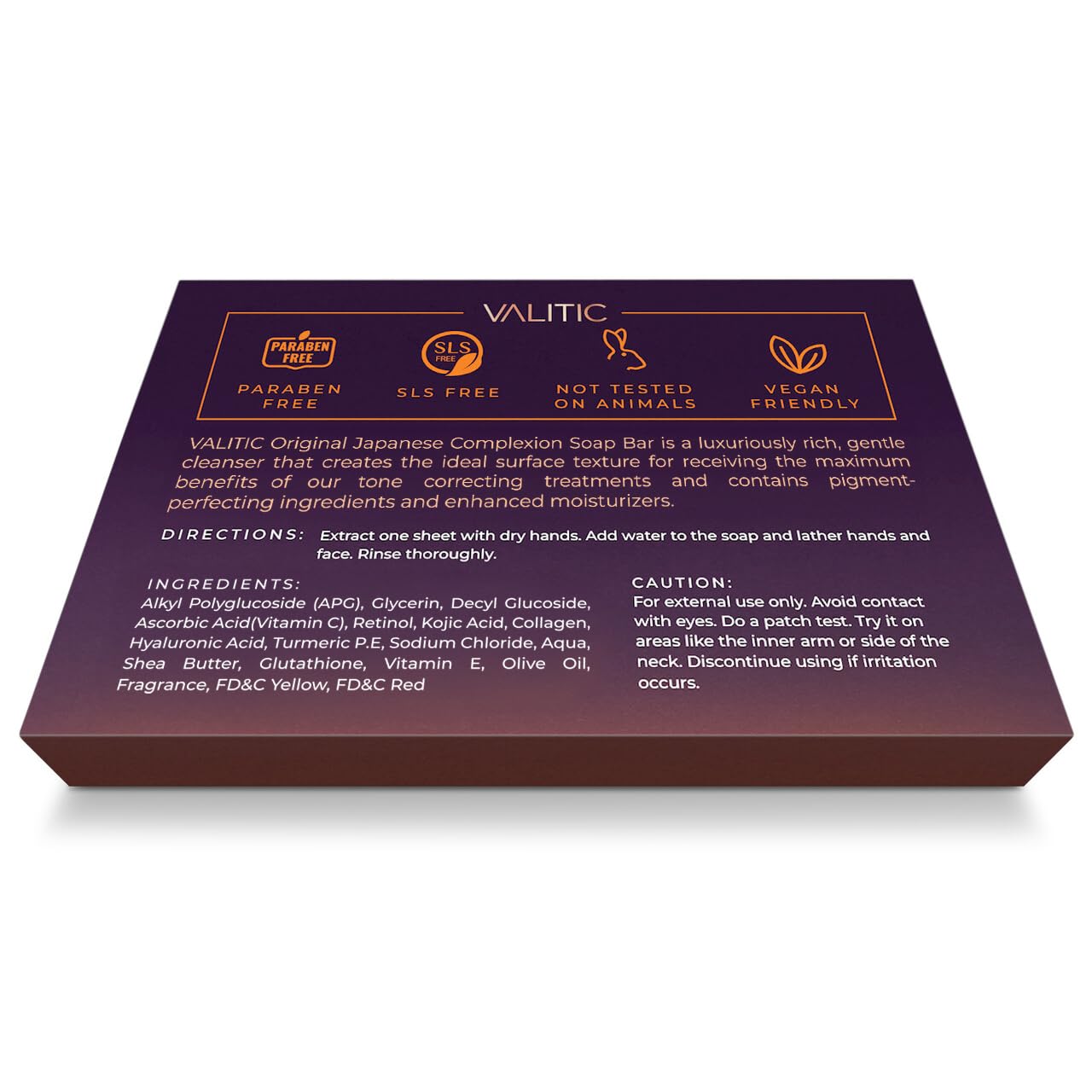 VALITIC Turmeric Kojic Acid Cleansing Soap Melting Sheets - Dark Spot Corrector Paper Soap - 100 Travel Size Facial Exfoliating Sheets With Vitamin C, Retinol, Collagen - 2 Pack