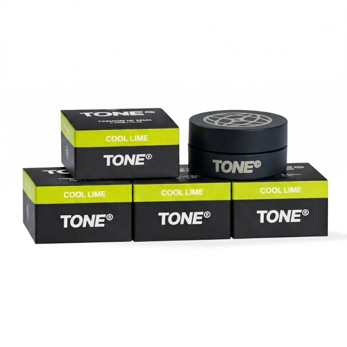 TONE Lip Balm for Men & Women, Cool Lime, Premium Lip Balm Multi-Pack with Cocoa Butter & Vitamin E for Smooth, Moisturized Lips, Paraben Free, Dermatologist Tested, 0.36 oz (Pack of 5)