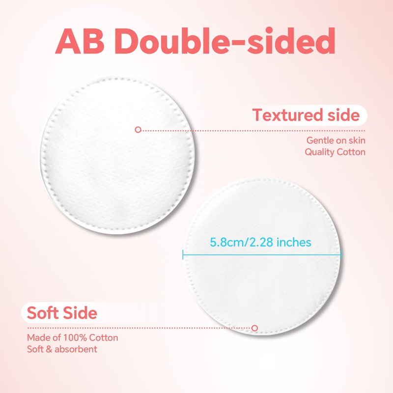 ICOTLE 100% Pure Cotton Round Pads for Face (210), Lint-Free Makeup Remover Pads, Soft, Absorbent, Hypoallergenic, Multi-Layer Design for Cleansing, Skincare and Nail Polish Removal