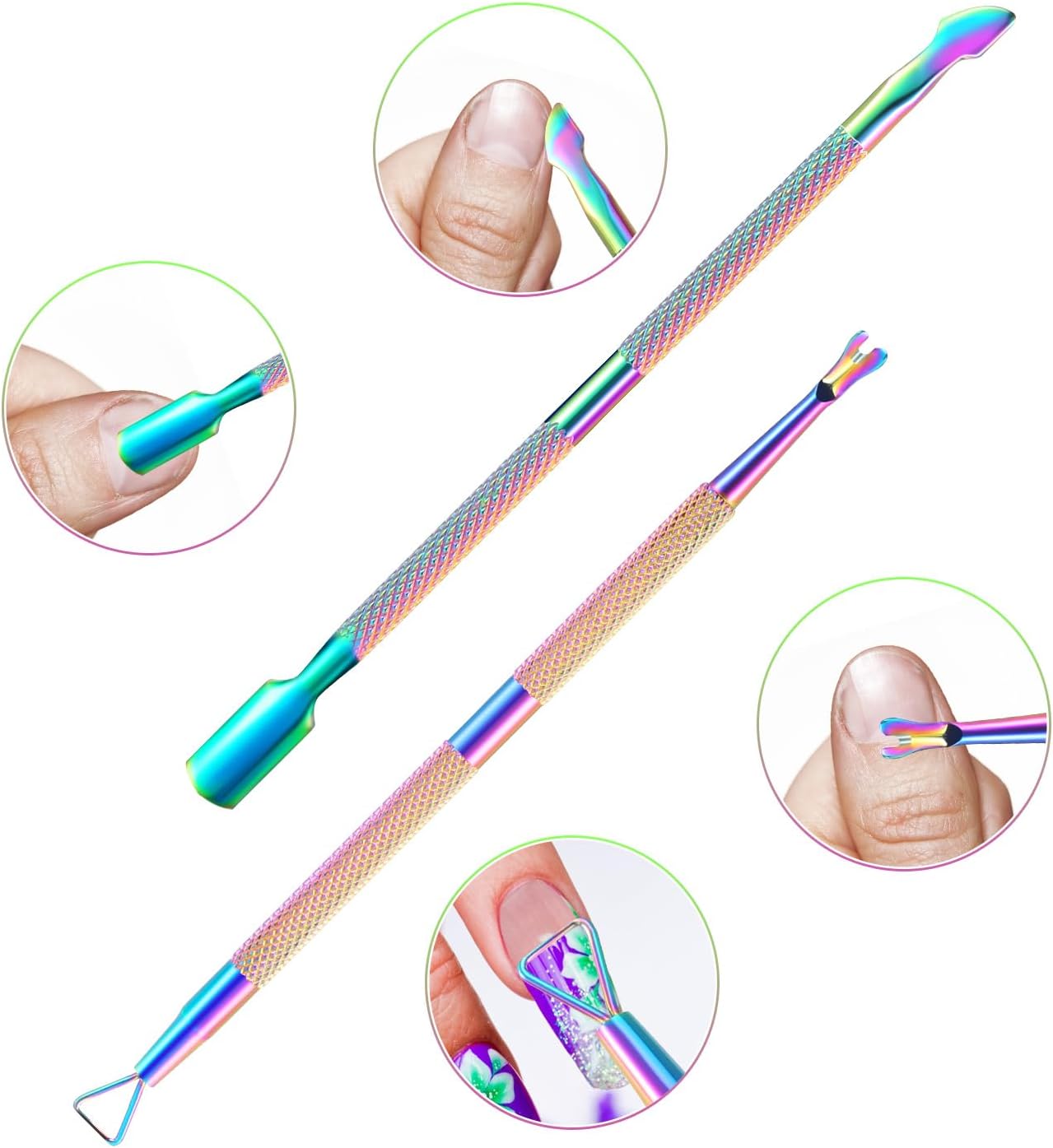 XUNXMAS Cuticle Trimmer & Remover - Professional Stainless Steel Pedicure Tools for Nails & Dead Skin